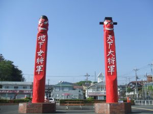 朝鮮半島の習俗を再現した魔よけの塔