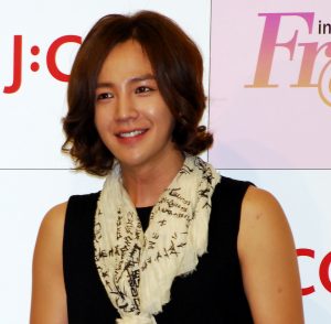 2011年当時の記者会見でのチャン・グンソク(写真/「ロコレ」編集部)