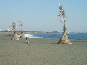 若光が上陸した神奈川県・大磯の海岸
